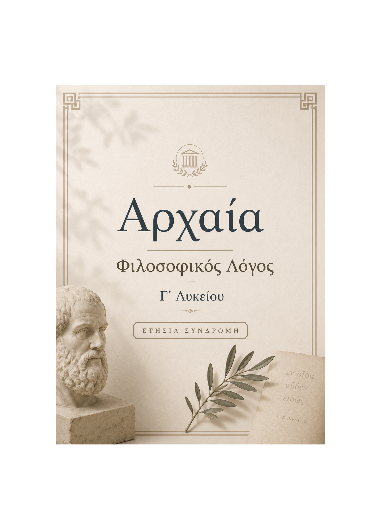Αρχαία Φιλοσοφικός Λόγος Γ’ Λυκείου - Ετήσια Συνδρομή