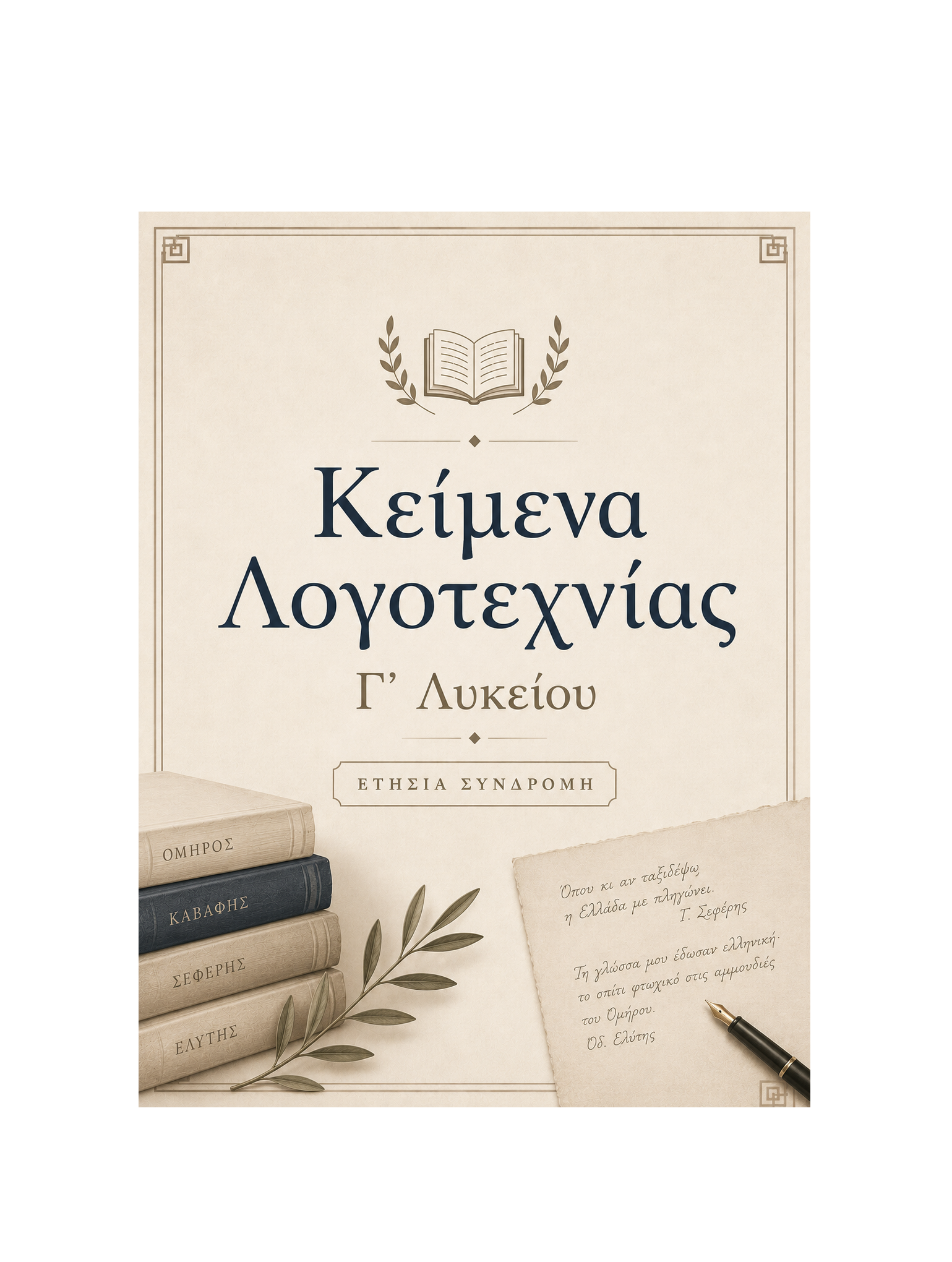 Κείμενα Λογοτεχνίας Γ’ Λυκείου - Ετήσια Συνδρομή